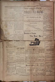 Página do jornal Unitário de maio de 1905