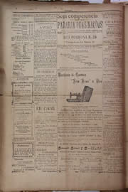 Página do jornal Unitário de junho de 1905