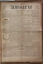 Página do jornal Unitário de junho de 1905