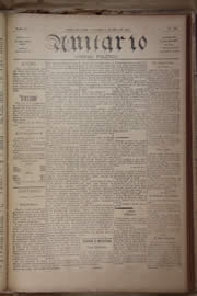 Página do jornal Unitário de julho de 1905