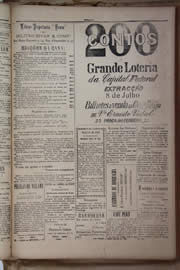 Página do jornal Unitário de julho de 1905