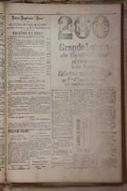 Página do jornal Unitário de julho de 1905