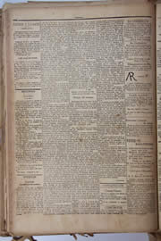 Página do jornal Unitário de julho de 1905