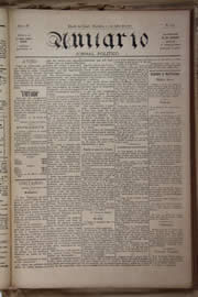 Página do jornal Unitário de julho de 1905