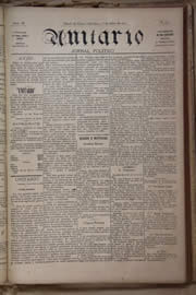 Página do jornal Unitário de julho de 1905