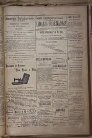 Página do jornal Unitário de setembro de 1905