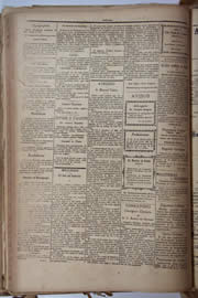 Página do jornal Unitário de setembro de 1905