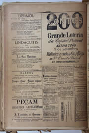 Página do jornal Unitário de setembro de 1905
