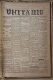 Página do jornal Unitário de setembro de 1905