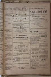 Página do jornal Unitário de setembro de 1905