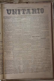 Página do jornal Unitário de setembro de 1905