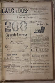 Página do jornal Unitário de setembro de 1905