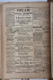 Página do jornal Unitário de setembro de 1905