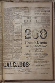 Página do jornal Unitário de outubro de 1905