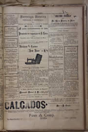 Página do jornal Unitário de outubro de 1905