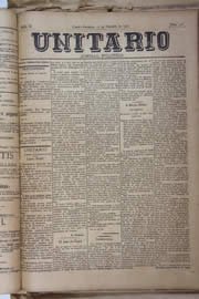 Página do jornal Unitário de outubro de 1905