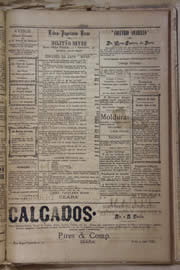 Página do jornal Unitário de outubro de 1905