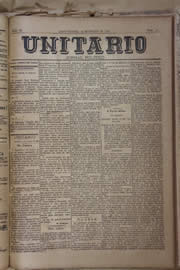 Página do jornal Unitário de outubro de 1905