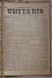 Página do jornal Unitário de outubro de 1905