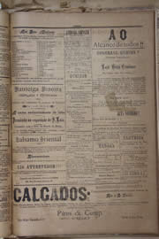 Página do jornal Unitário de novembro de 1905