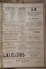 Página do jornal Unitário de novembro de 1905