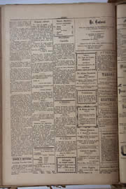 Página do jornal Unitário de novembro de 1905