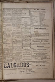 Página do jornal Unitário de novembro de 1905