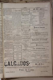 Página do jornal Unitário de dezembro de 1905