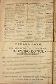 Página do jornal Unitário de abril de 1909