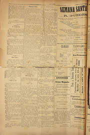 Página do jornal Unitário de abril de 1909