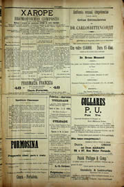 Página do jornal Unitário de abril de 1909