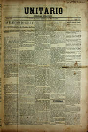 Página do jornal Unitário de maio de 1909