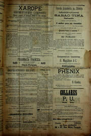 Página do jornal Unitário de maio de 1909