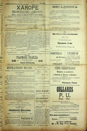 Página do jornal Unitário de julho de 1909