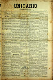 Página do jornal Unitário de julho de 1909