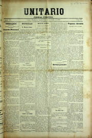 Página do jornal Unitário de julho de 1909