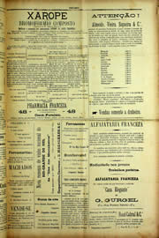 Página do jornal Unitário de julho de 1909