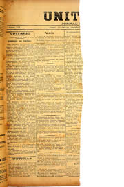 Página do jornal Unitário de julho de 1909