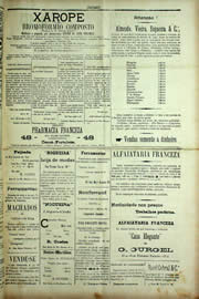 Página do jornal Unitário de agosto de 1909