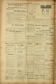 Página do jornal Unitário de agosto de 1909