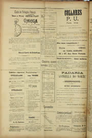 Página do jornal Unitário de agosto de 1909