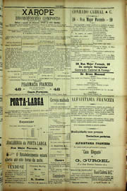 Página do jornal Unitário de agosto de 1909
