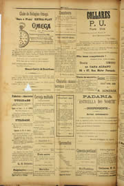 Página do jornal Unitário de setembro de 1909