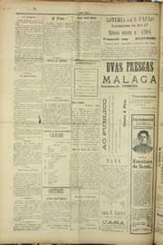 Página do jornal Unitário de setembro de 1909