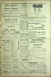 Página do jornal Unitário de setembro de 1909