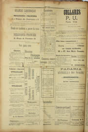 Página do jornal Unitário de setembro de 1909