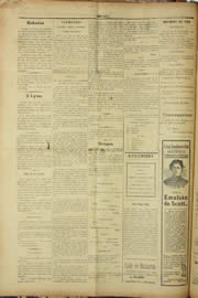 Página do jornal Unitário de outubro de 1909