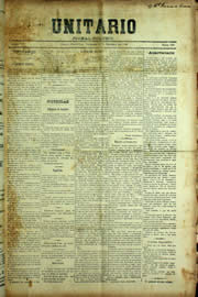 Página do jornal Unitário de outubro de 1909