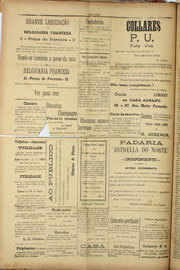 Página do jornal Unitário de outubro de 1909