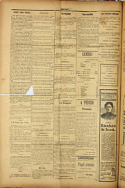 Página do jornal Unitário de outubro de 1909